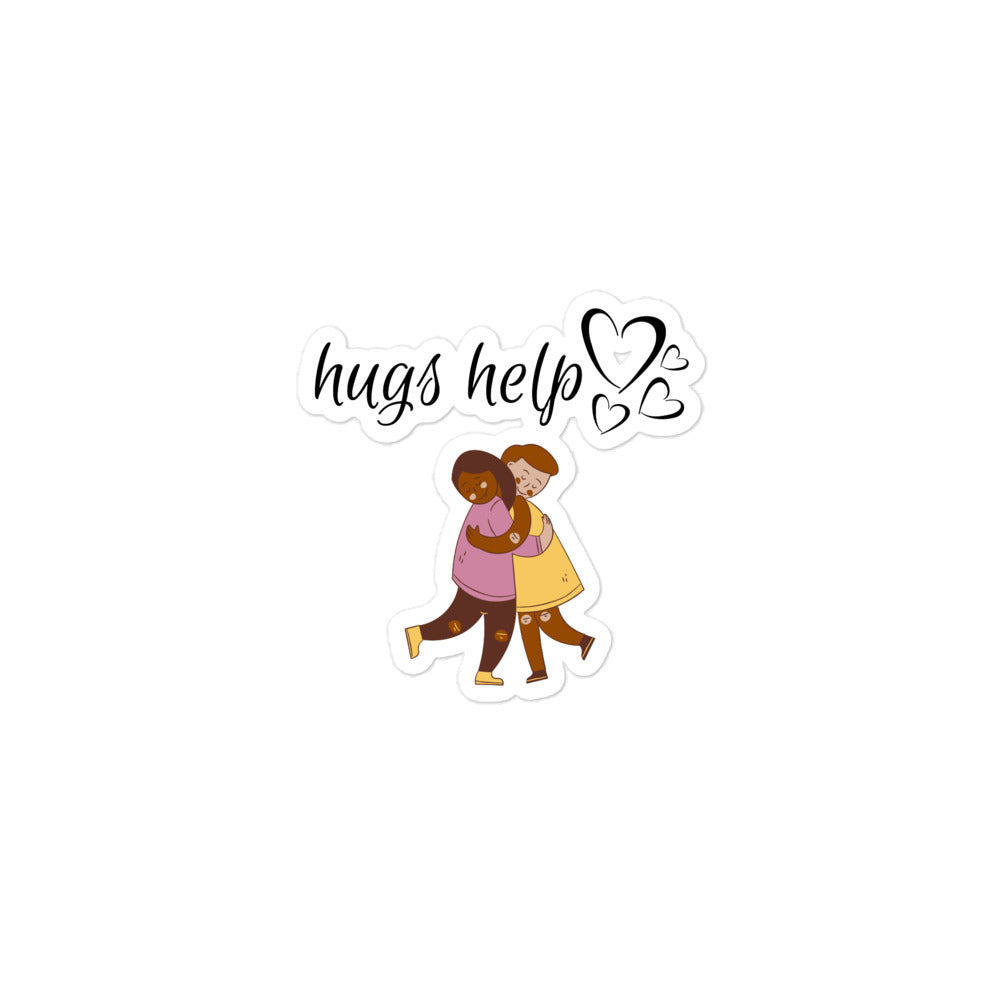 Hugs Help Sticker