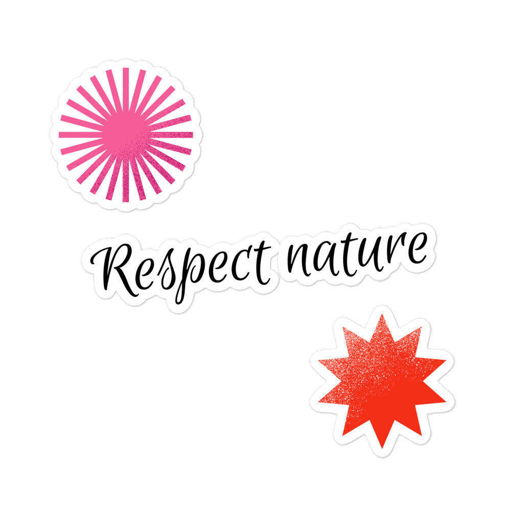 Respect Nature Microbes Sticker