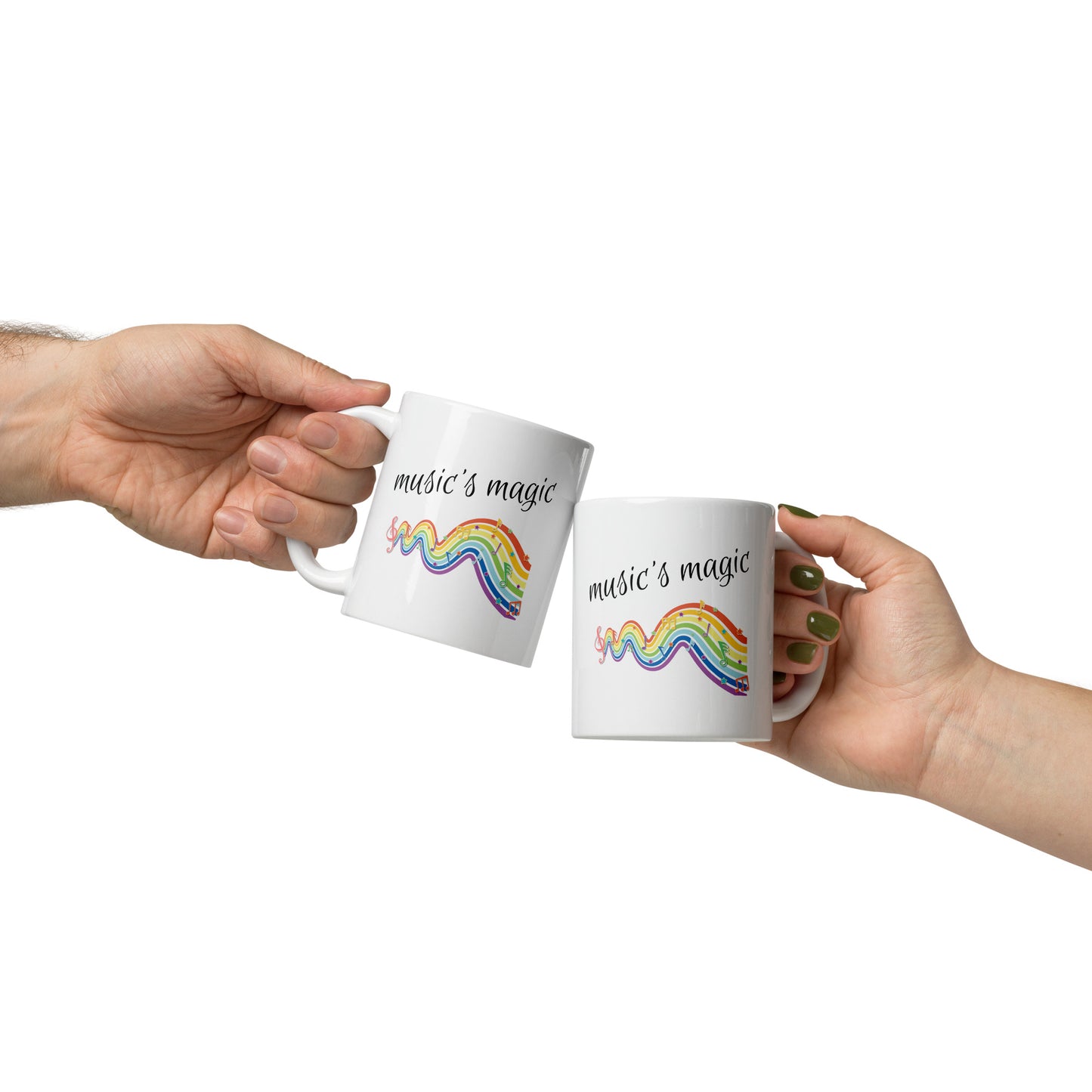 Music's Magic White Glossy Mug