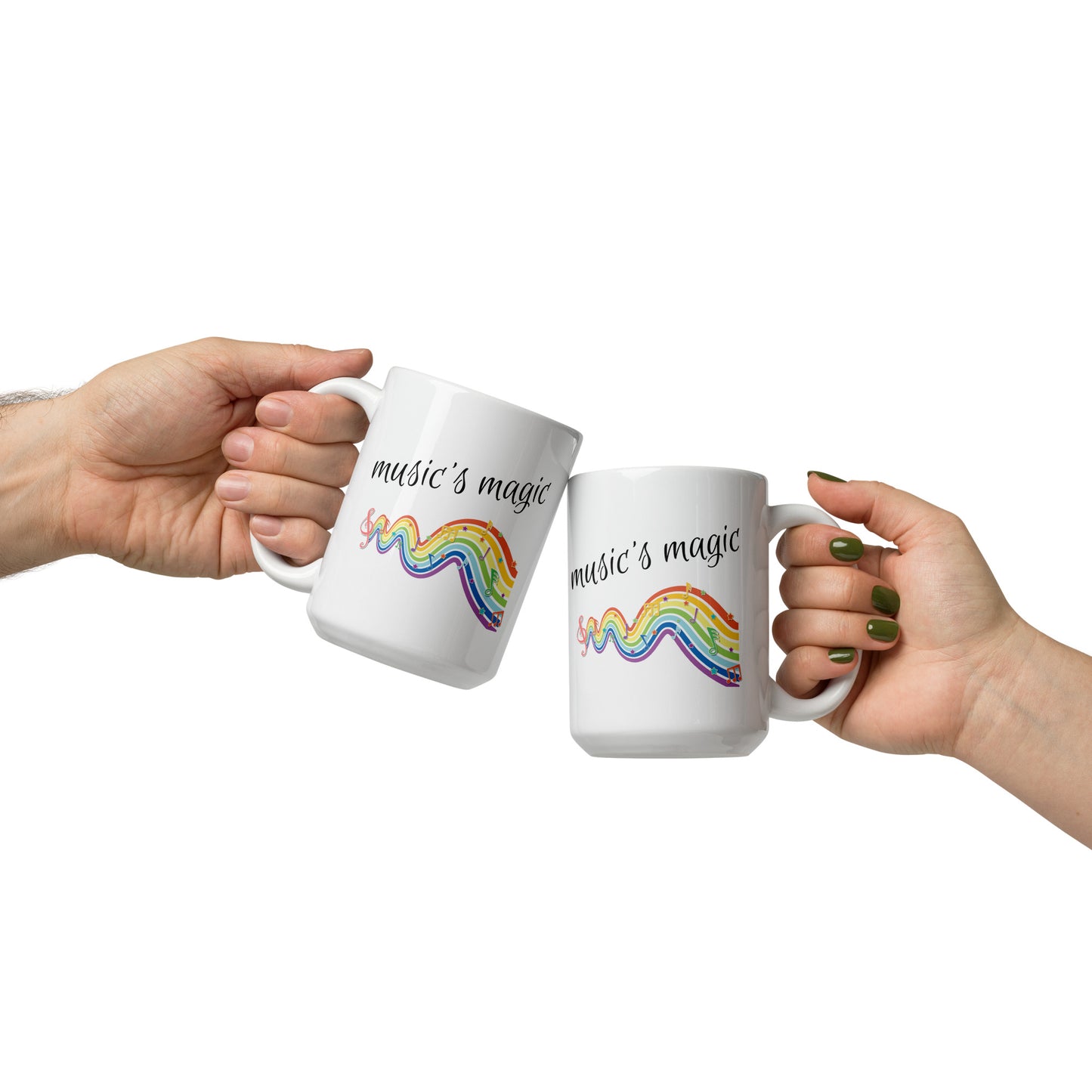Music's Magic White Glossy Mug