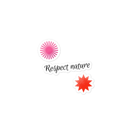 Respect Nature Microbes Sticker