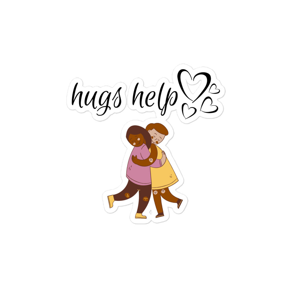 Hugs Help Sticker