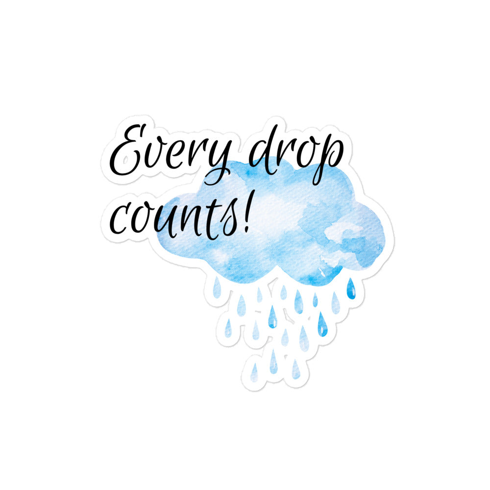 Every Drop Counts Sticker