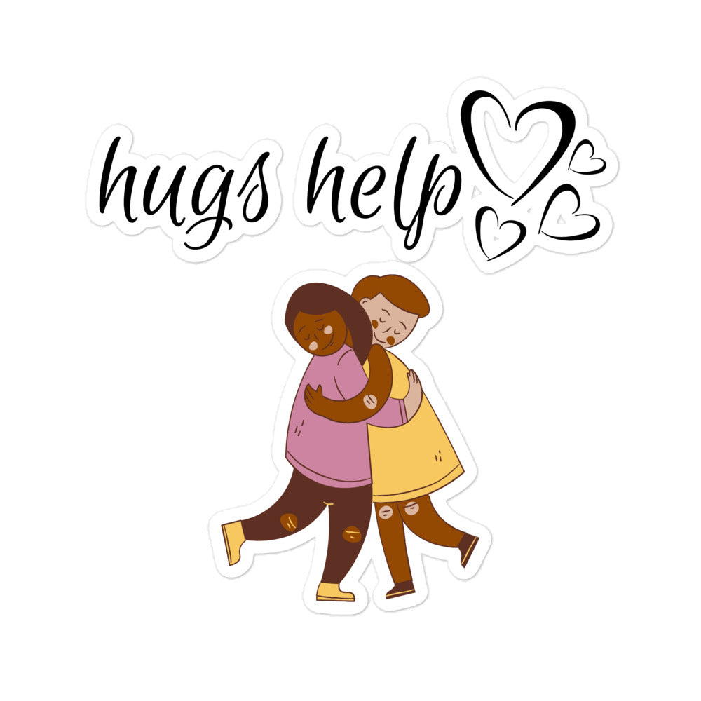 Hugs Help Sticker