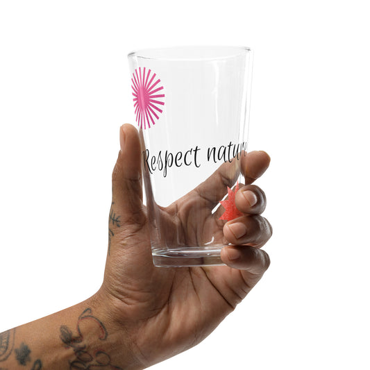 Respect Nature Microbes Pint Glass