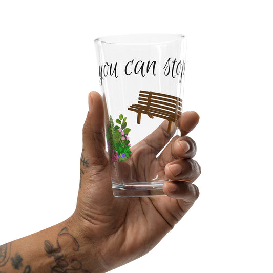 You Can Stop Pint Glass