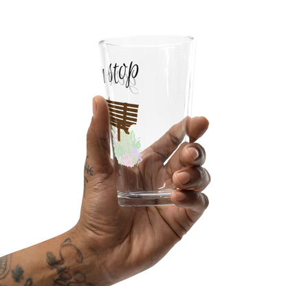 You Can Stop Pint Glass